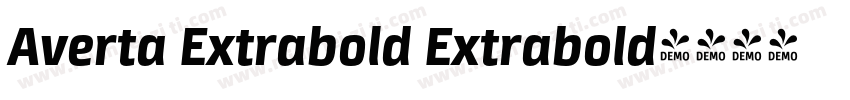 Averta Extrabold Extrabold字体转换